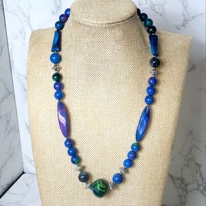 VINTAGE Resin Chunky Bead Necklace